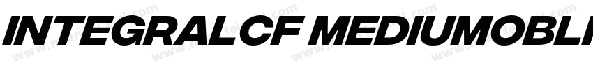 IntegralCF MediumOblique字体转换